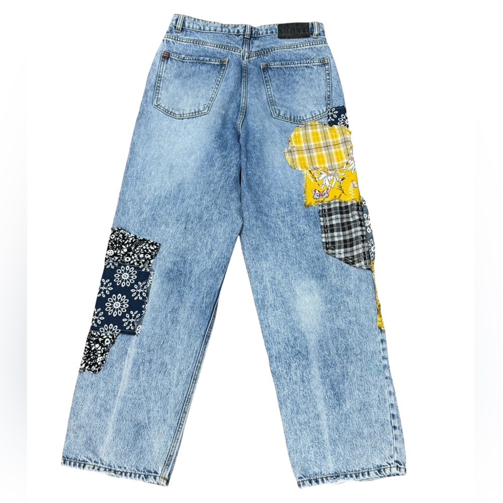 ✨ BDG x Urban Renewal Remade Patchwork High-Rise Baggy Jeans Size 29 - Picture 14 of 14